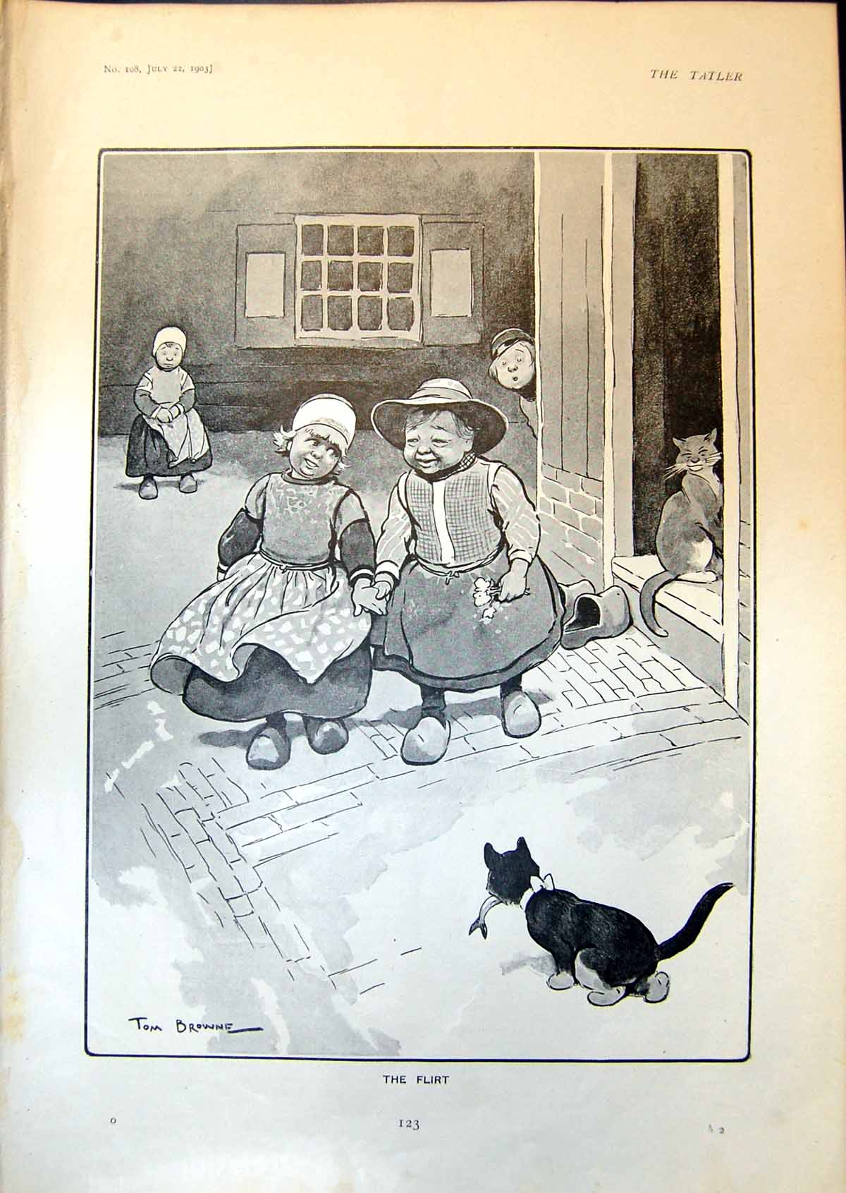 Old Flirt Tom Browne Cat Fish Johnnie O'Loghlen Irish Magistrate 1903 20th