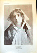 Old Print Poem Young Woman Maid Hair Acroos Face Hey Dolly Hoy Dolly 1903 20th