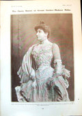 Antique Print Madame Melba John Bull Gaiety Lady Harriss Garden Party 1903 20th