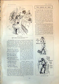 Antique Old Print Very Definite Two Points View Pope After Death Bulldog 1903