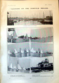 Old Yachting Norfolk Broads Oulton Broad Famous Lion Dublin Zoo 1903 20th