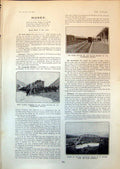 Antique Print Transandine Railway Snow Plough Los Andes Station Bridge 1903