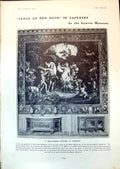 Old Tapestry Venus Bath Louvre Prince Wales New Electric Brougham 190 20th