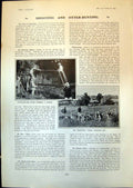 Old Otter Hunting Shooting Mr Courtenay Hounds Youthful Bathers 1903 20th