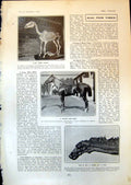 Old Print Le Blizon Horse Match Hurst Park Wrestlers Grasmere Sports 1903 20th