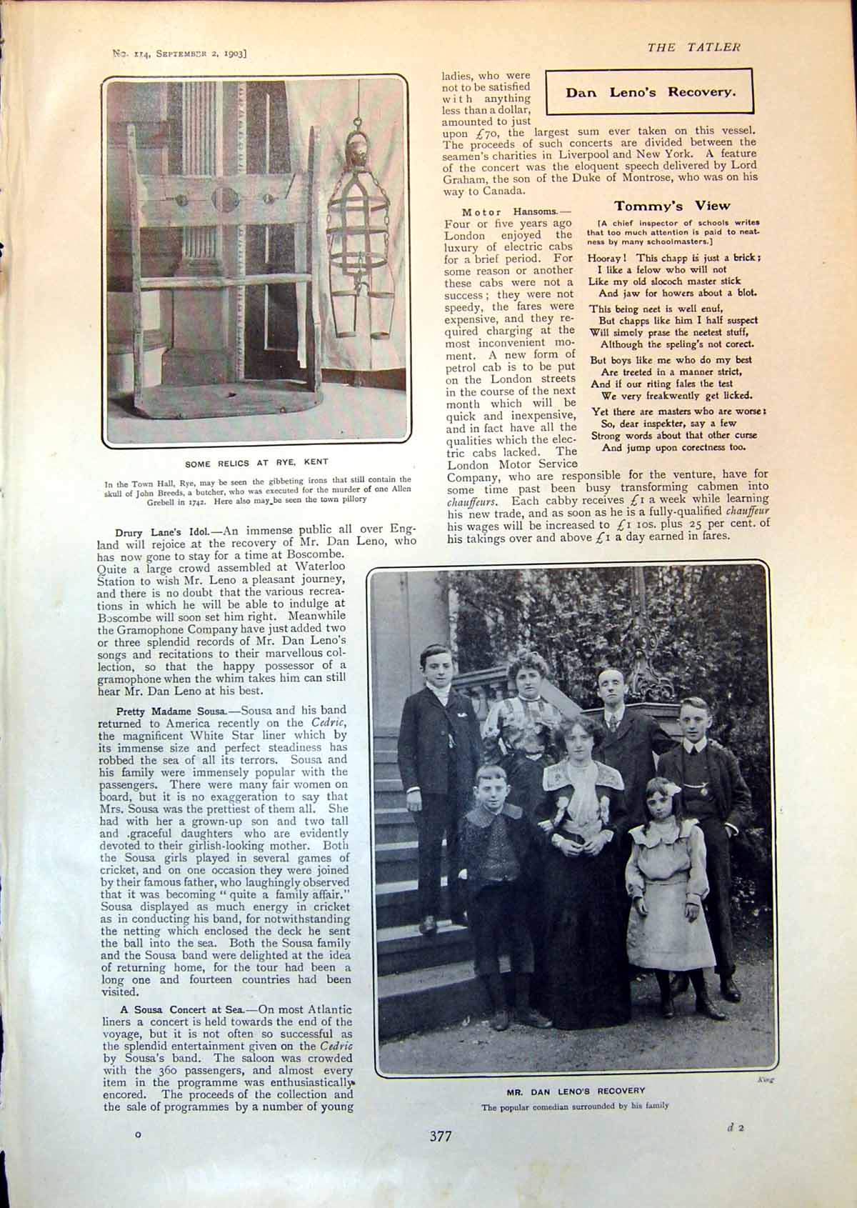 Old Relics Rye Kent Dan Lenos Recovery Family Mrs Crawfoed Author 190 20th