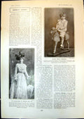 Old Print Marchioness Dufferin Ava Robert Grosvenor Baroness Hayashi 1903 20th