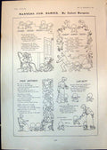 Old Print Manners For Babies Austrian Emperor Adc Eastbourne Regatta 1903 20th