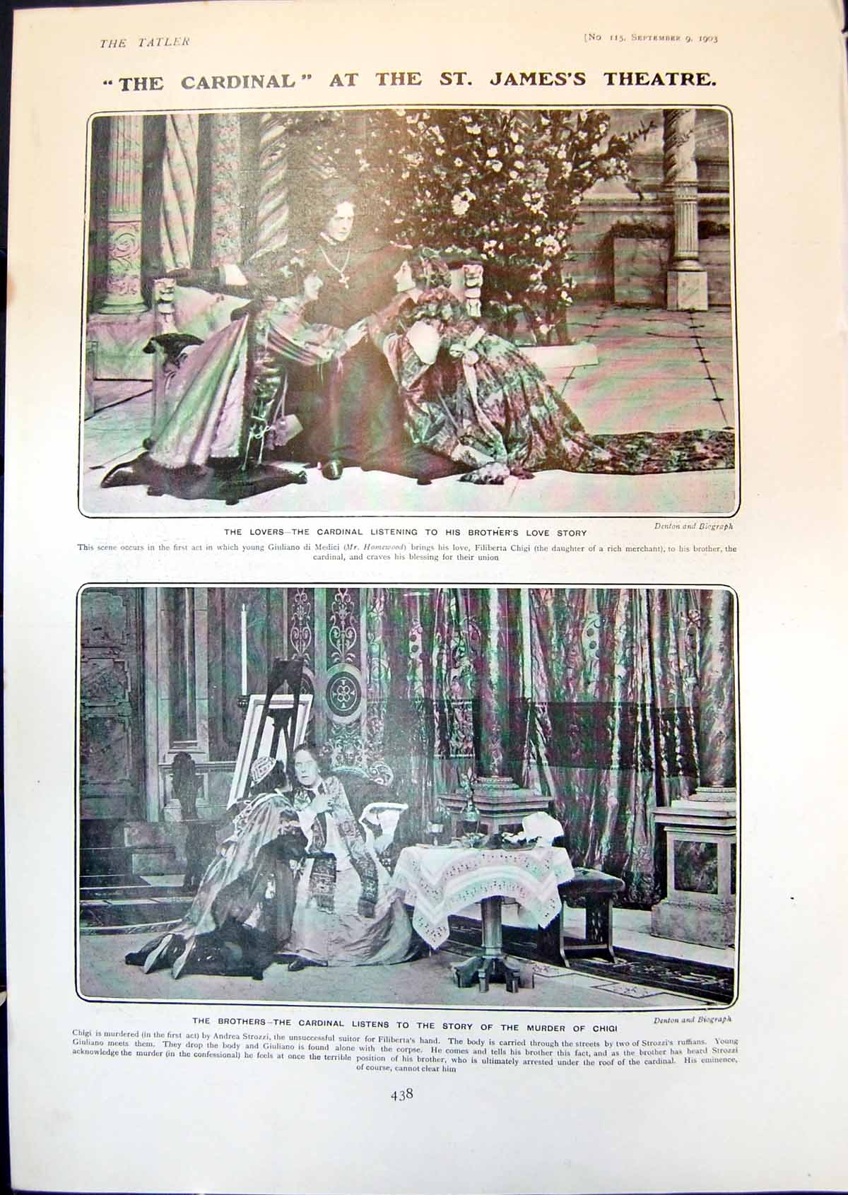 Old Cardinel St James Theatre Lovers Brothers Alice Lonnon Alice Esty