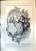 Old Print Menu Banquet New Midland Grand Hotel Manchester Hal Hurst 1903 20th