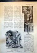 Antique Old Print Dainty Dressing Gowns Newest Neckwear Afternoon Blouse 1903