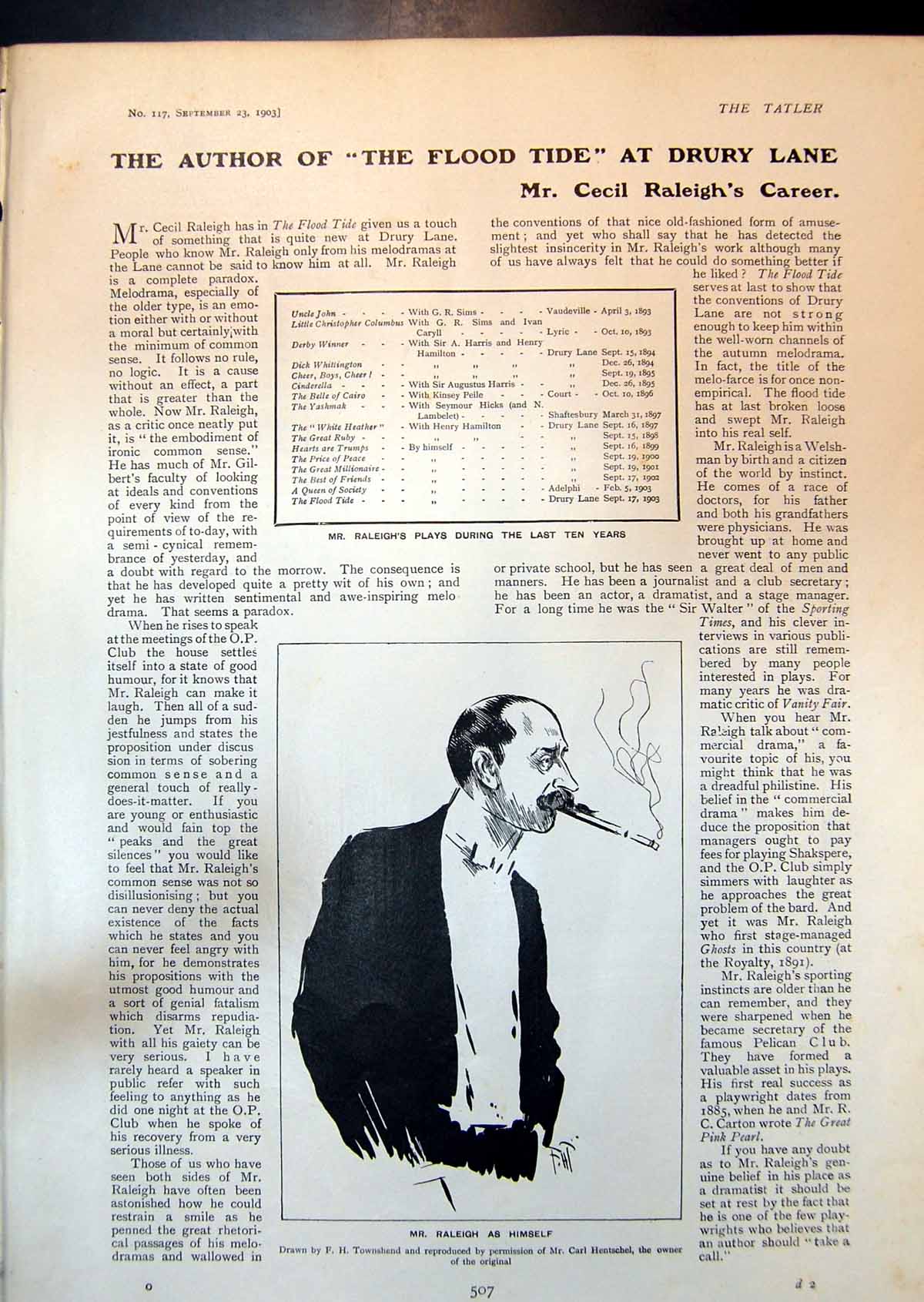 Old Mr Raleigh Himself How N Y World Sees Cup Race Mistress Tradesman