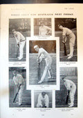 Old English Cricketers L Braund A Knight Mrs Arthur Fellowes Gordon