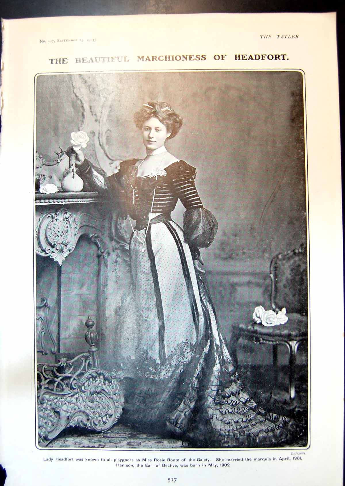 Old Marchioness Headfort Lady Beatrice Pole-Carew Lord Wimborne 1903 20th