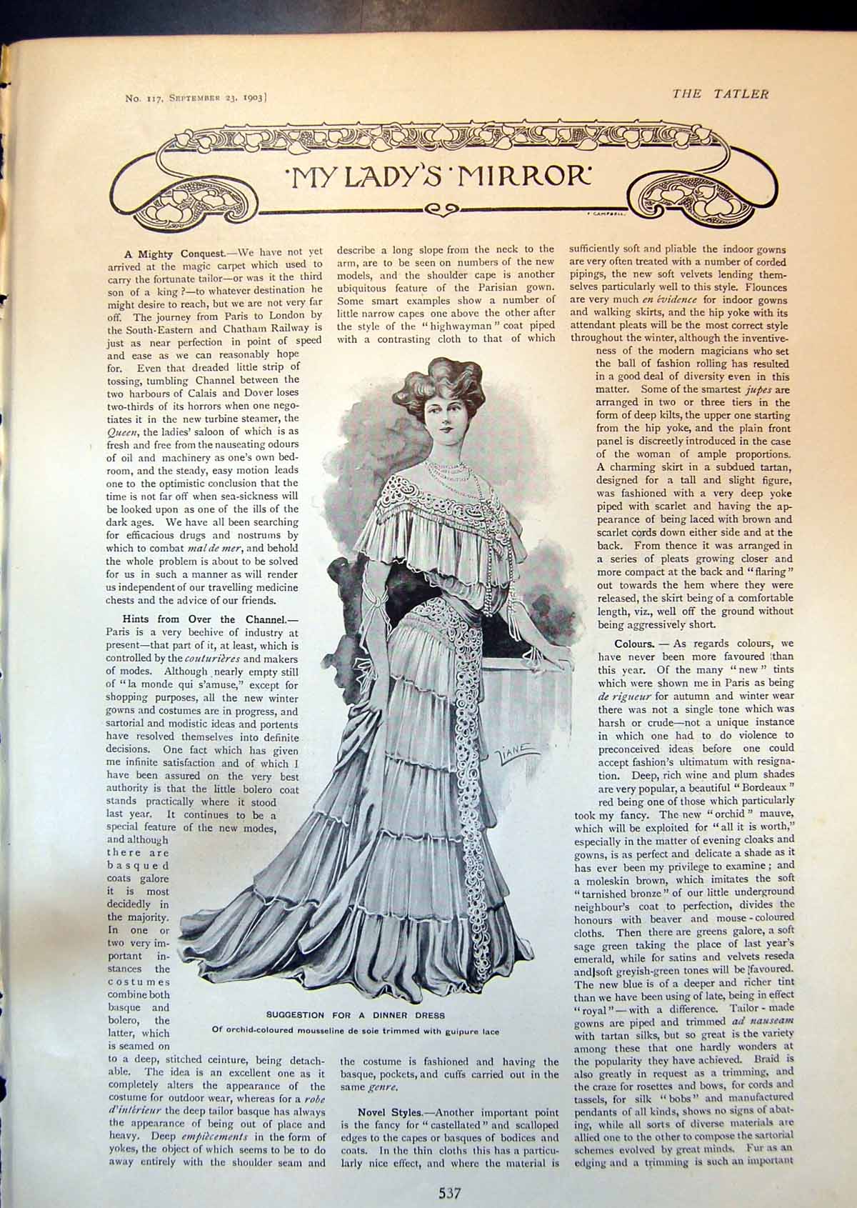 Old Ladys Mirror Dinner Dress Latest Moleskin Coat Bond St Fur Co 190 20th