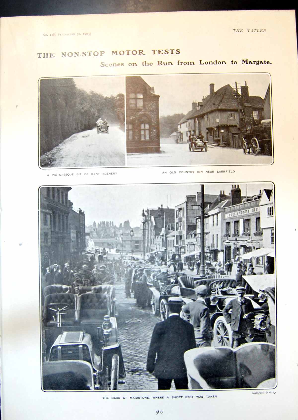 Old Run Cars London Margate Miss Vidal Colin Mcalpin Roger Ascham 190 20th