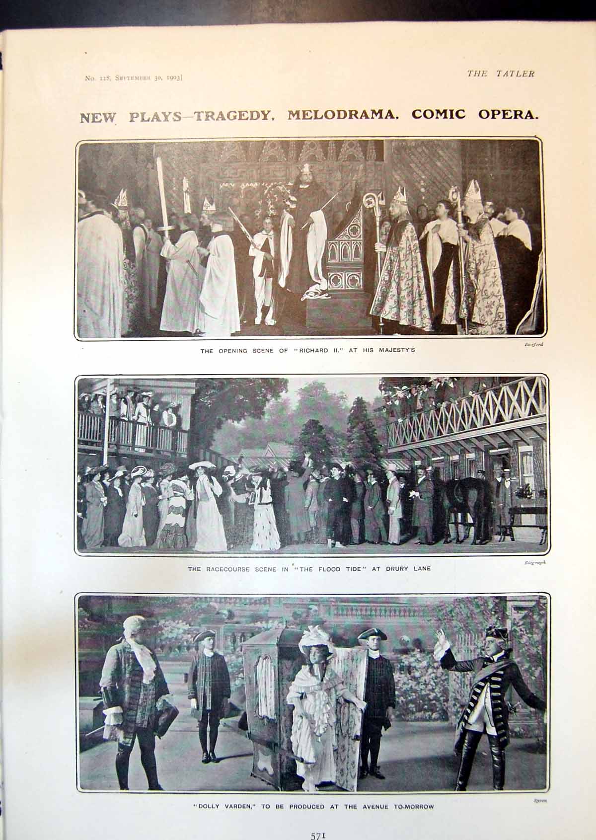 Old Richard 11 Flood Tide Dolly Varden Acrobat Troupe Abdy Dogs 1903