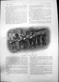 Original Old Antique Print Emperor Austrias Tyrolean Band Playing Horns 1903