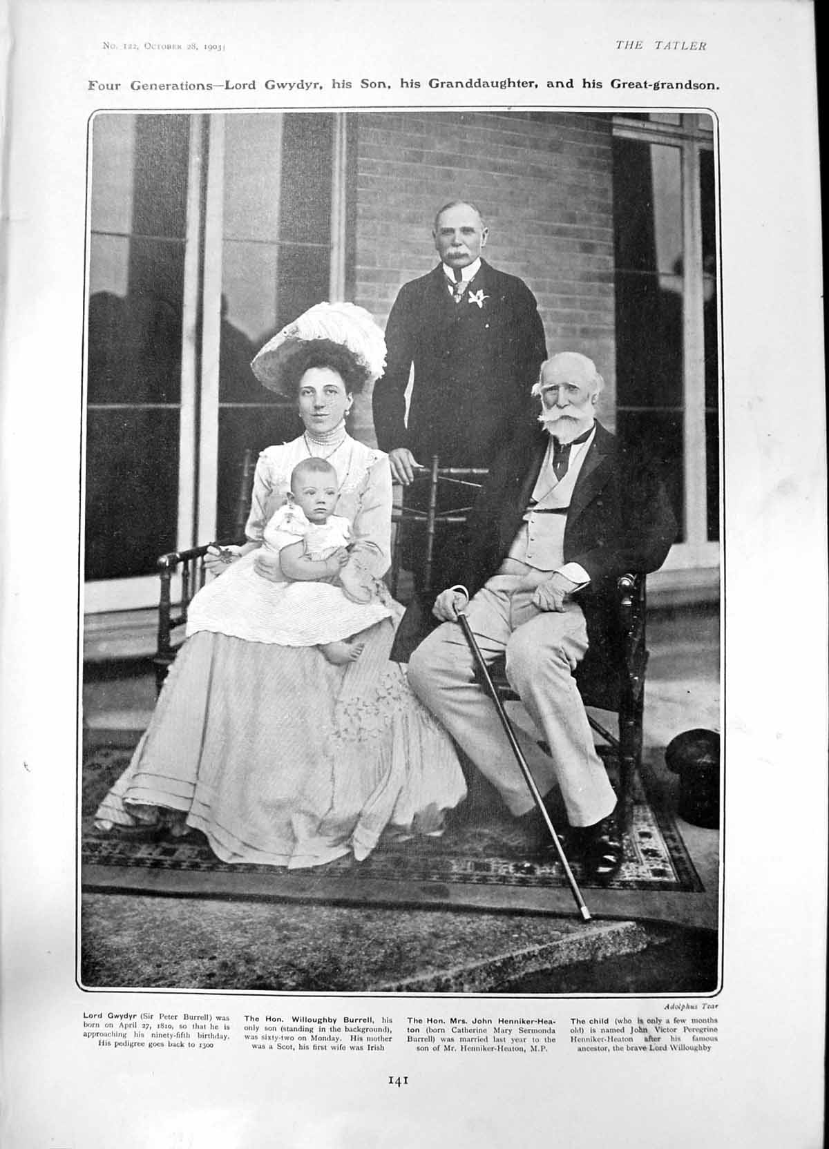 Old Four Generations Lord Gwydyr Florence Lister-Kaye Lord Buckhurst1