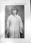 Old Print Jill George Frederick Watts New Duchess Roxburghe Age Four 1903 20th