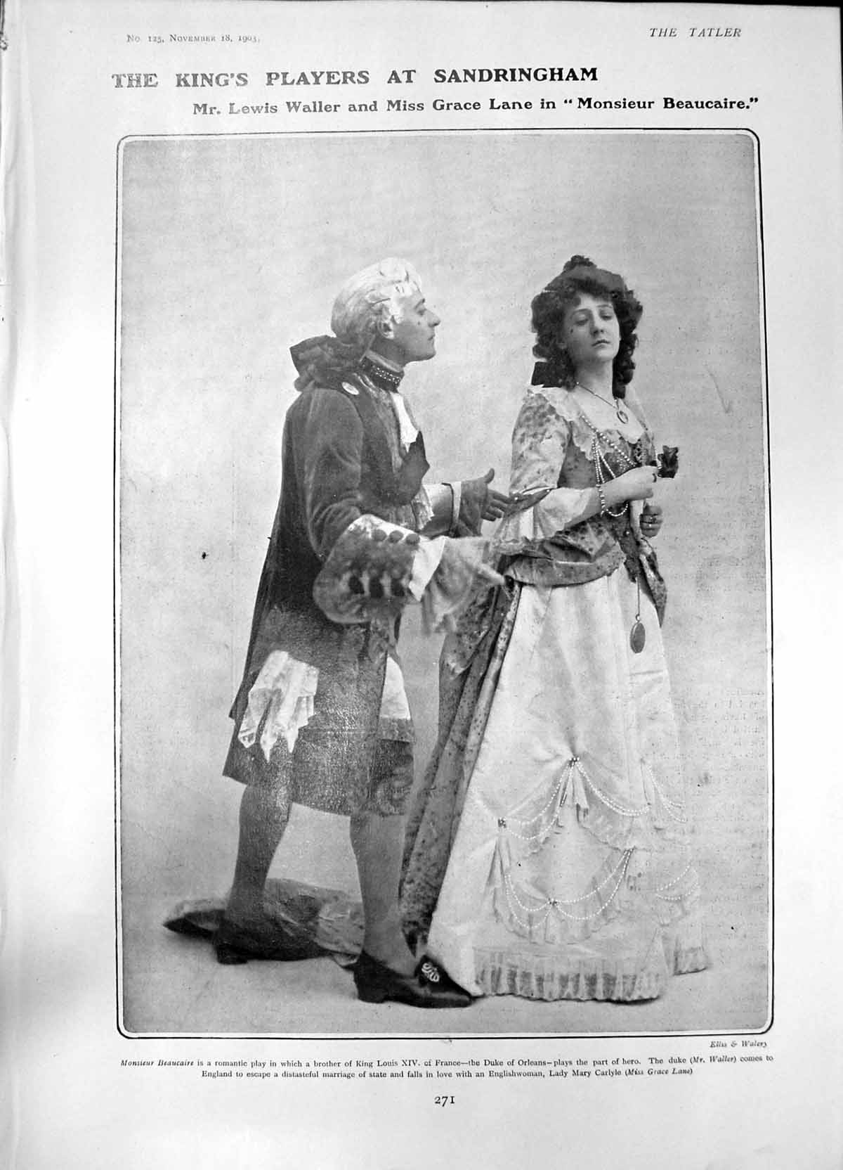 Old Lewis Waller Grace Lane Monsieur Beaucaire Devonshire Ladies Golf