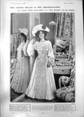 Antique Print Gertie Millar Lady Violet Anstruther Orchid Puzzle Poem 1903 20th