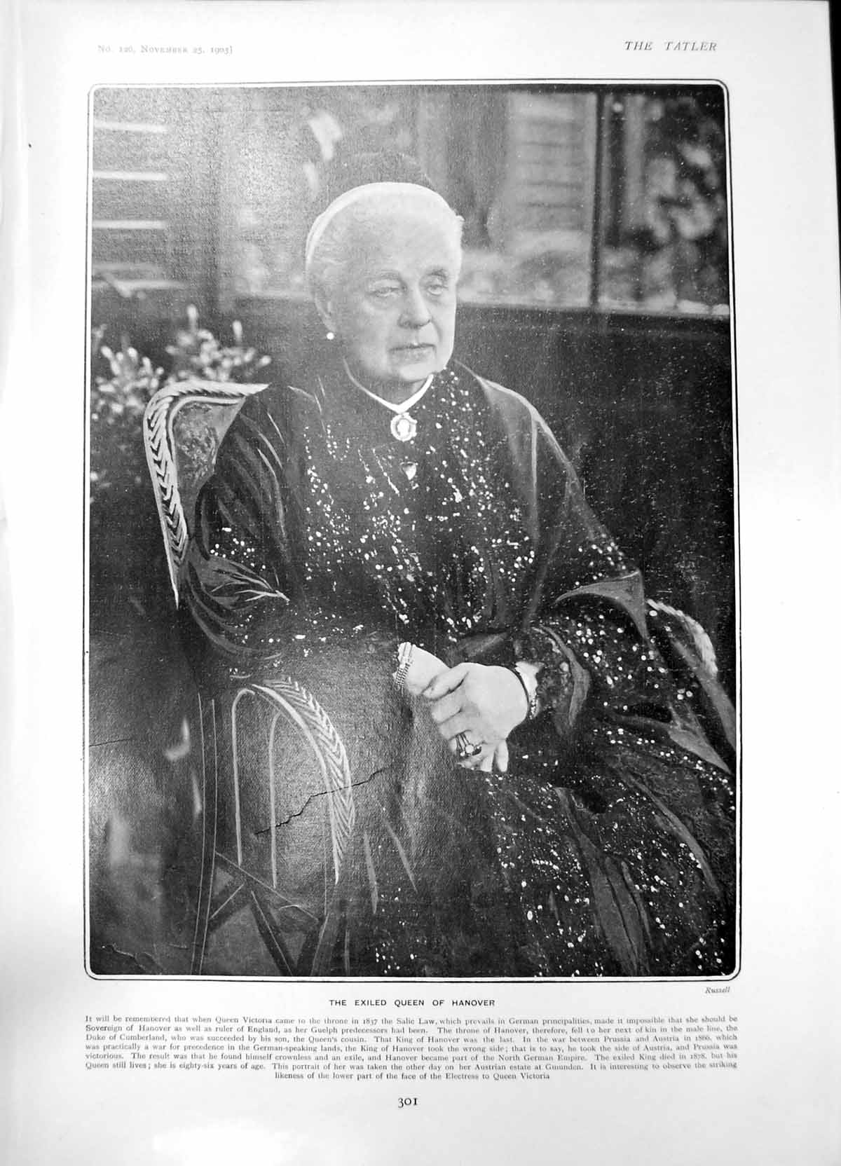 Old Exiled Queen Hanover Mrs Gervase Beckett Lady Ursula Grosvenor190 20th