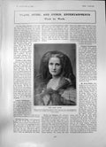 Old Print Jessie Rutter Olga Nethersole Coronet Quaint RoFirst Lyceum 19 20th