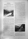 Antique Print Transandine Railway Chile Argentina Valley Rio Colerado 1903 20th
