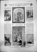 Old Print Dressmaking G Beer Palace Art Stage New Gowns Fitting Room 1903 20th
