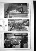 Old Print Piping Ancient Carol Christmas Morn Claus Meyer Town Snow 1903 20th