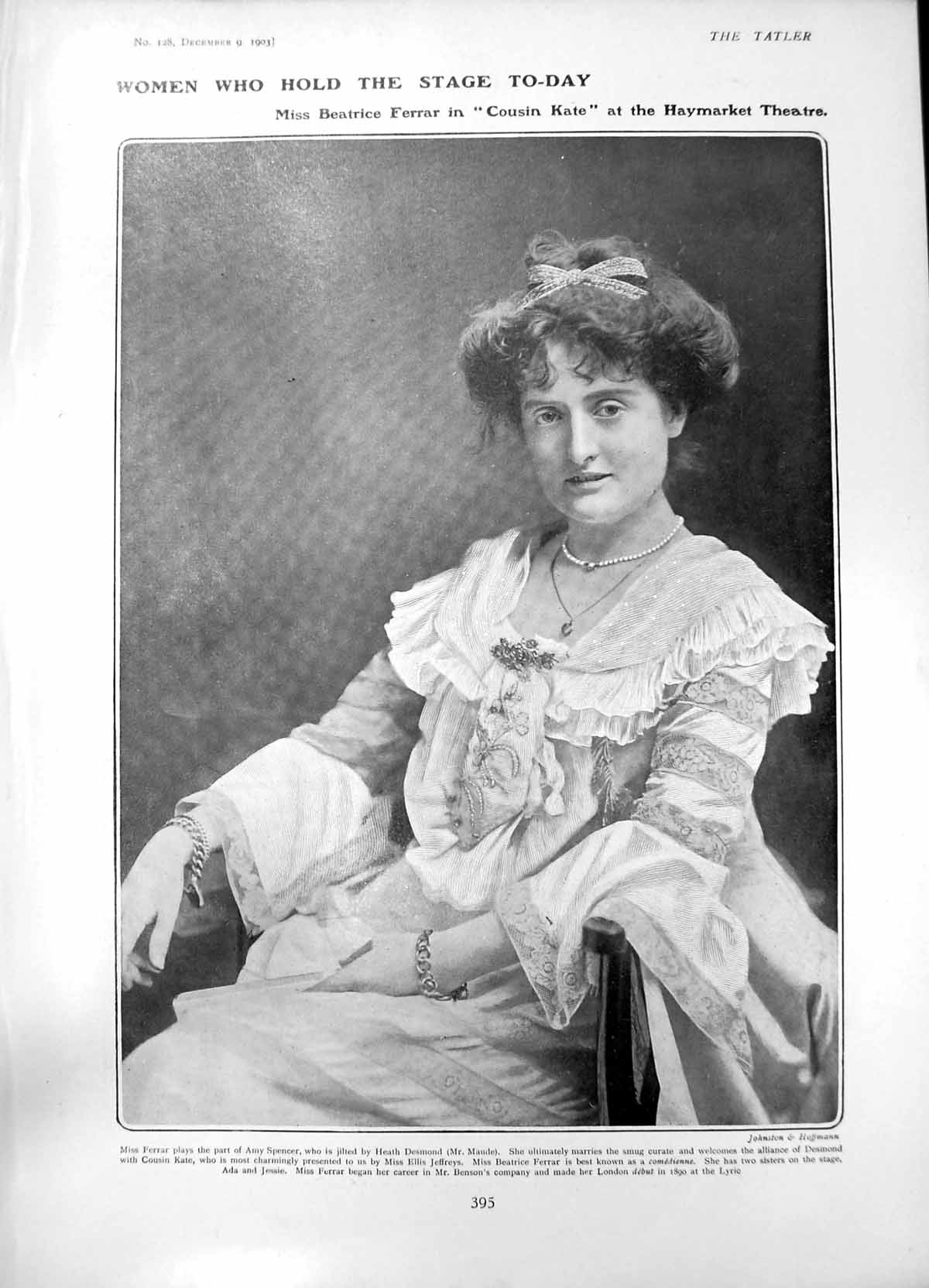 Old Beatrice Ferrar Cousin Kate Mabel T Lewis Mrs Gorringes Necklace