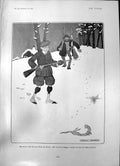 Old Print Sportsman Ferret Will Owen Hippodrome Cinguevalli J Inaudi 1903 20th