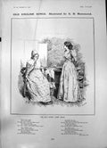 Original Old Antique Print English Songs C Hammond Story Over Again 1903 20th