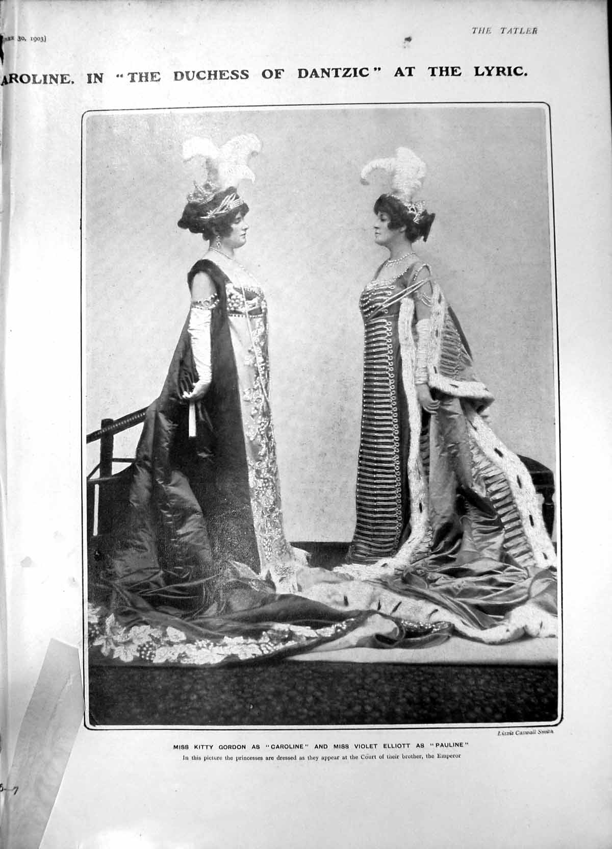 Old Duchess Dantzic Kitty Gordon Violet Elliott Beatrice Lamotte 1903 20th
