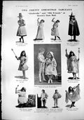 Antique Old Print Cinderella Friends Queens Gate Hall New Motor Hansom 1904
