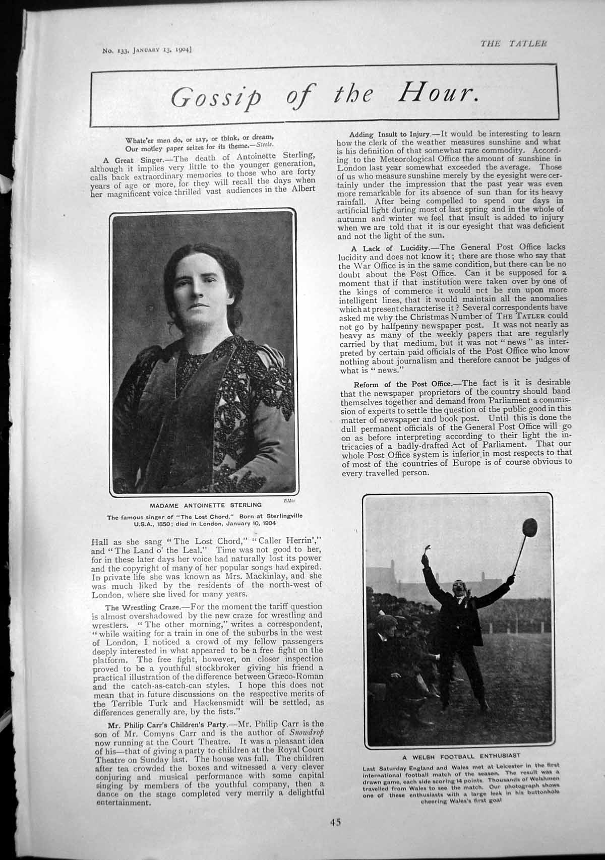 Old Antoinette Sterling Singer Childrens Fancy Dress Ball Grace Atkin
