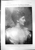 Old Print Duchess Devonshire Violet Meysey Thompson Henry Norman Son 1904 20th