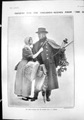 Antique Old Print Miss Bateman J H Barnes Making Medecine Snake Poison 1904