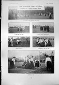 Antique Old Print Ladies Hockey Match Motor Car Towing Trucks America 1904 20th