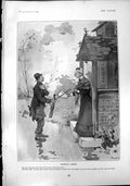 Antique Old Print Slightly Mixed Lady Melodious Mike Hymn Tune Vinolia 1904