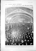 Antique Print Church Armys Banquet London Poor Scottish Childrens Ball 1904