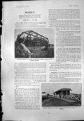 Old Print Western Railway Havana Cuba Train Gov Hospital Montevideo 1904 20th