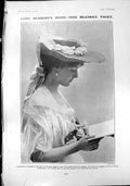 Old Print Lord Herberts Bride Beatrice Paget Buddha Statue Kamakura 1904 20th
