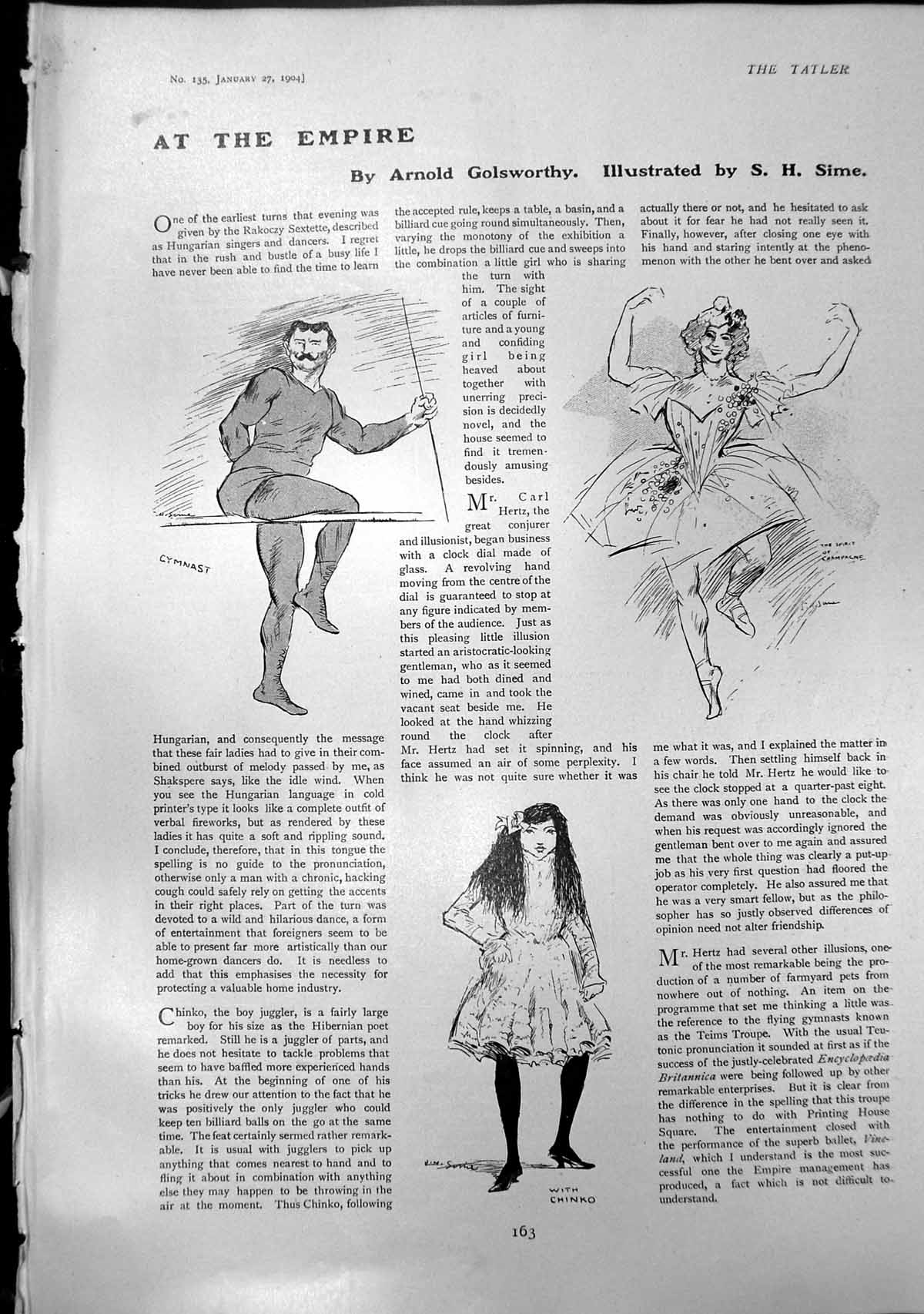 Old Empire Gymnast Chinko Golf Egypt Opening Golf Course Assouan 1904 20th