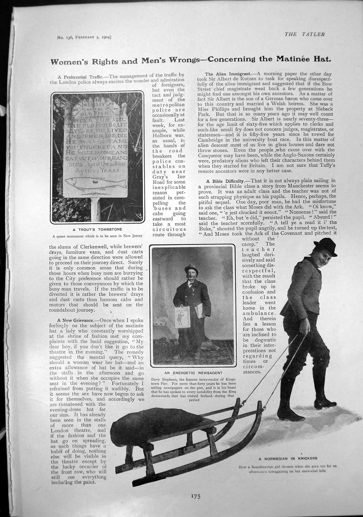 Old Davy Stephens Newsagent Empress Russia Ice Hockey St Moritz 1904 20th