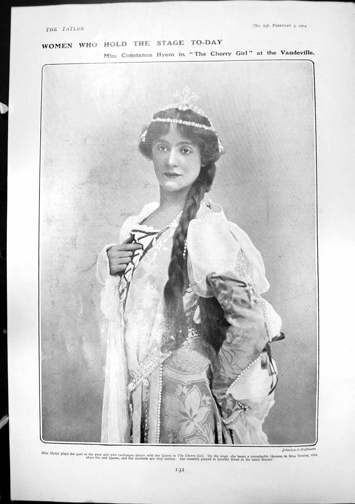 Old Constance Hyem Cherry Girl Me Hunting Lords Lonsdale Spencer 1904 20th