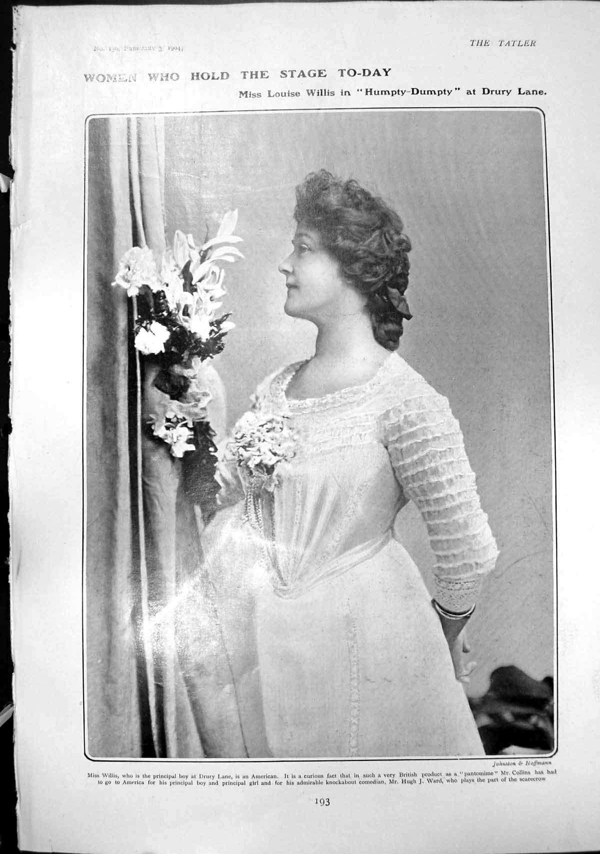 Antique Old Print Louise Willis Humpty Dumpty Evelyn Hughes Marie George 1904