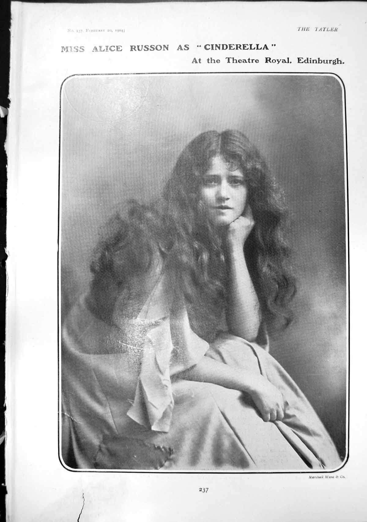 Old Alice Russon Cinderella Susanne Dessoir Florence Daly A Garcia 19 20th