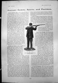 Old Print Mr Percy Doone Winner ú120 Pigeon Shooting Handicap Hendon 1904